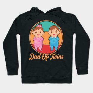 Dad Of Twins Classic Overachiever Fathers Day Twin Parents Hoodie